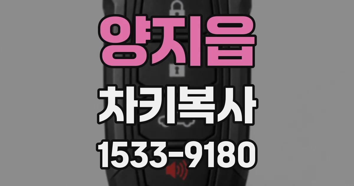 양지읍 차키복사