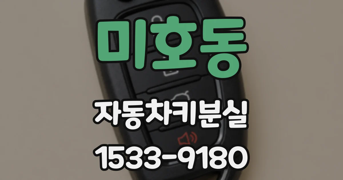 미호동 자동차키분실