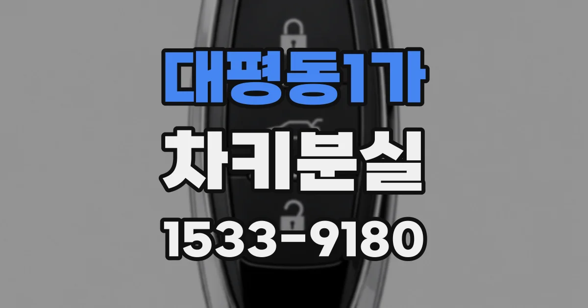 대평동1가 차키분실