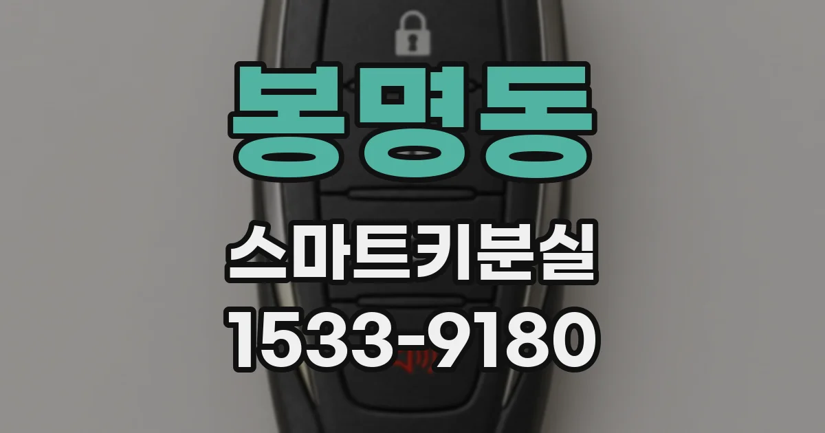 봉명동 스마트키분실
