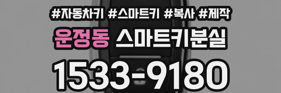 운정동 스마트키분실