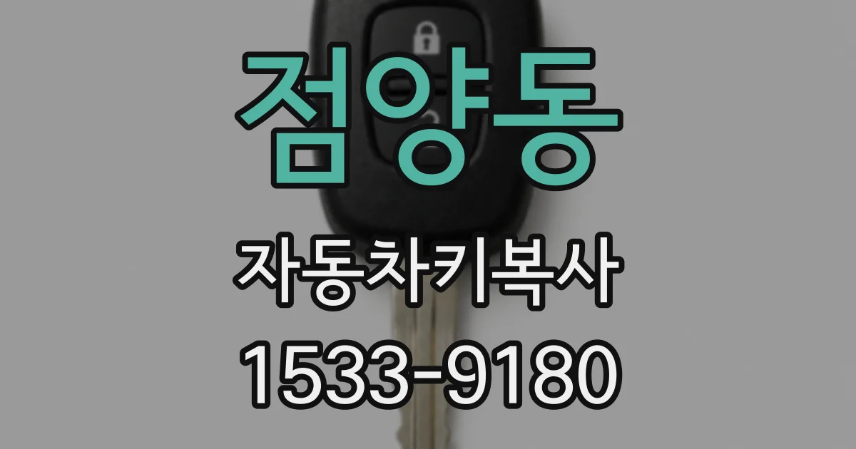 점양동 자동차키복사