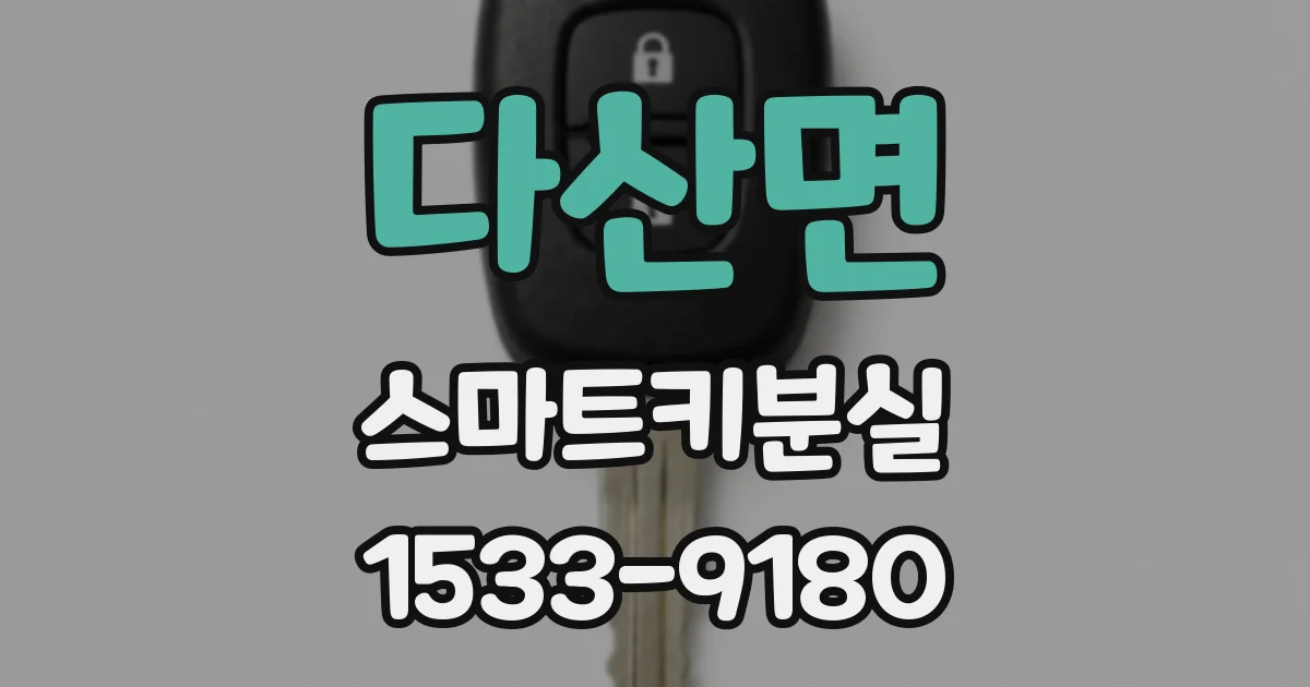 다산면 스마트키분실