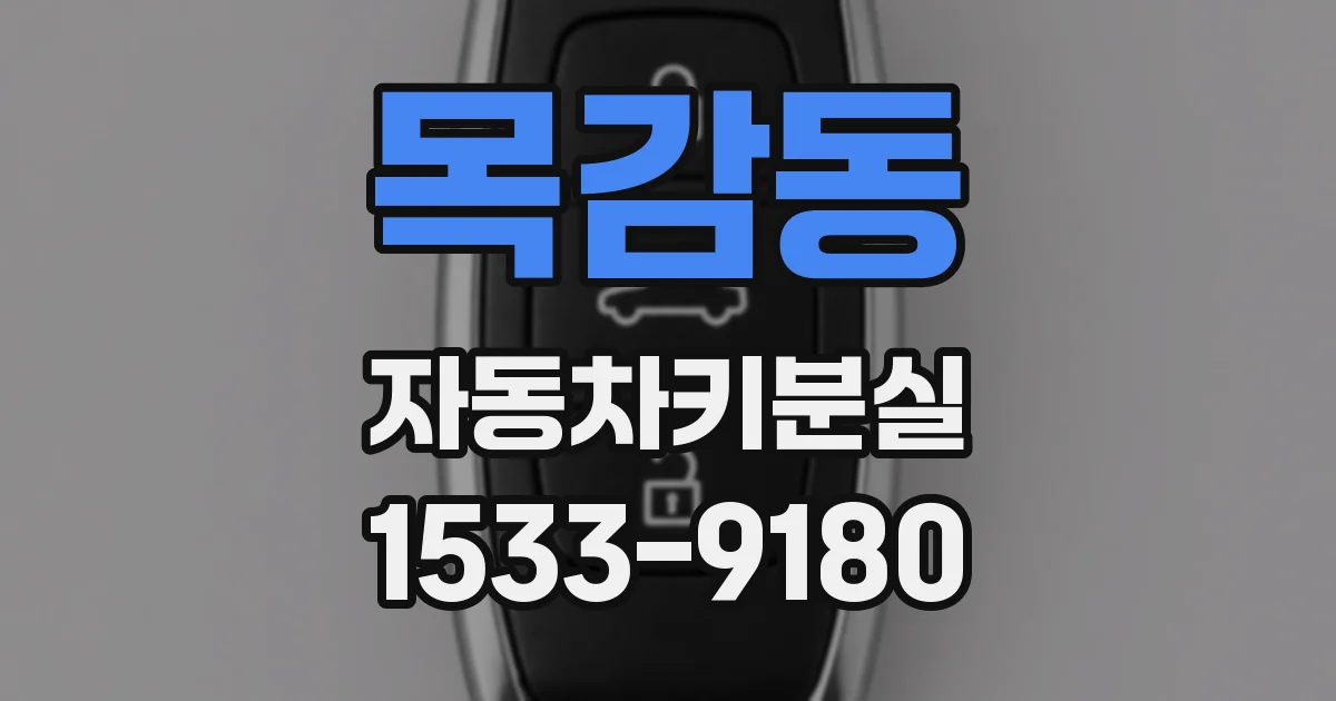 목감동 자동차키분실