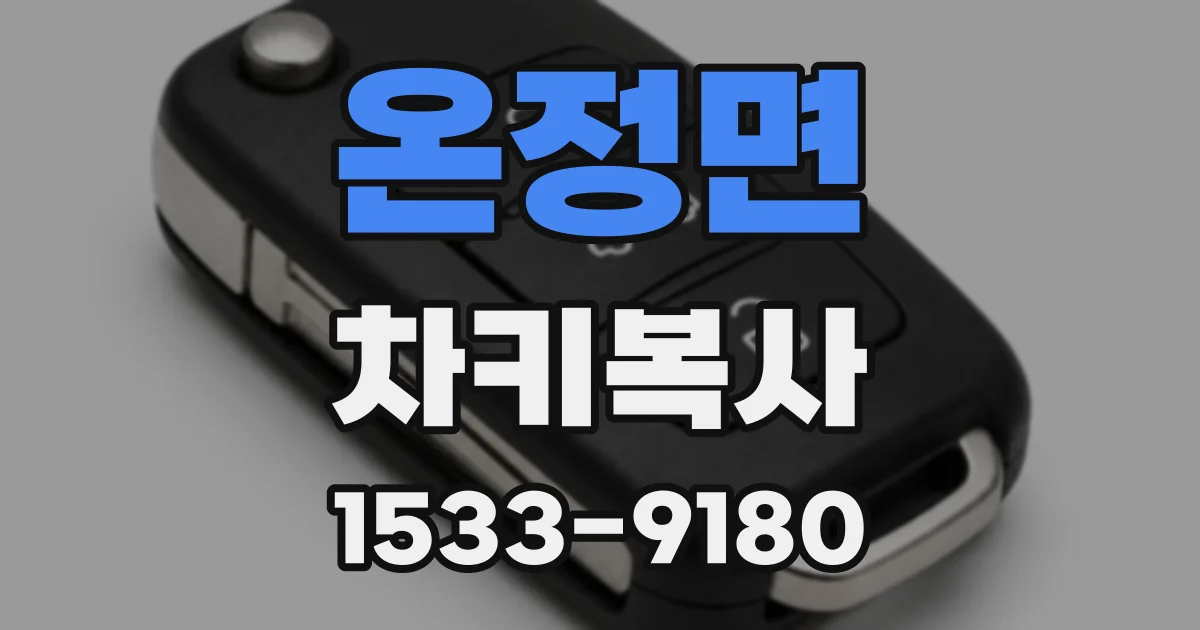 온정면 차키복사