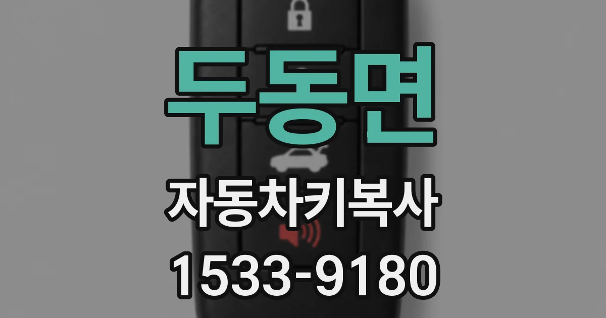 두동면 자동차키복사