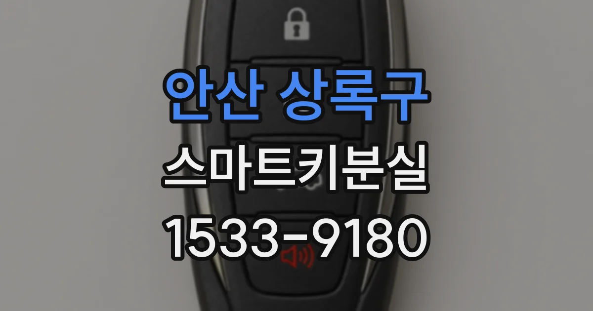 안산 상록구 스마트키분실