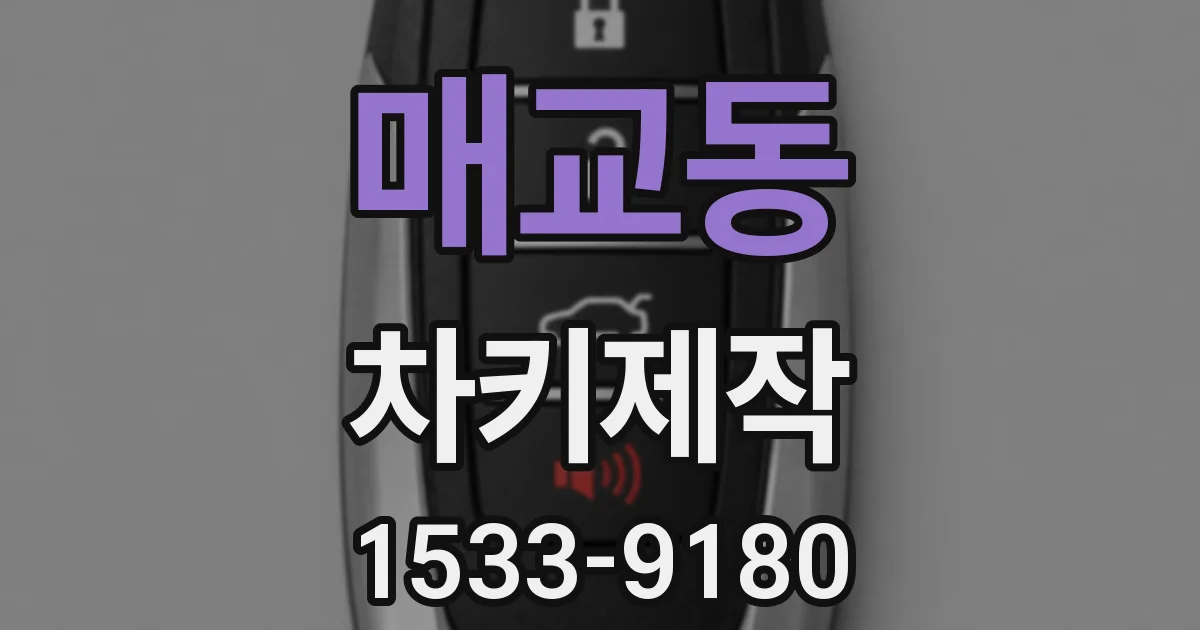 매교동 차키제작