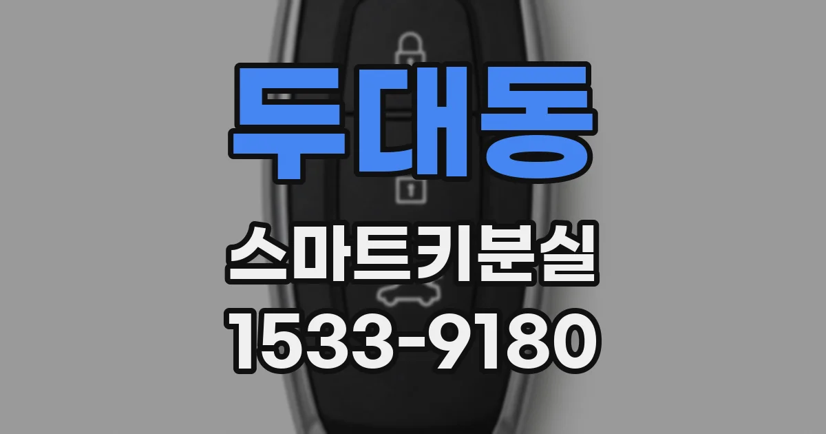 두대동 스마트키분실