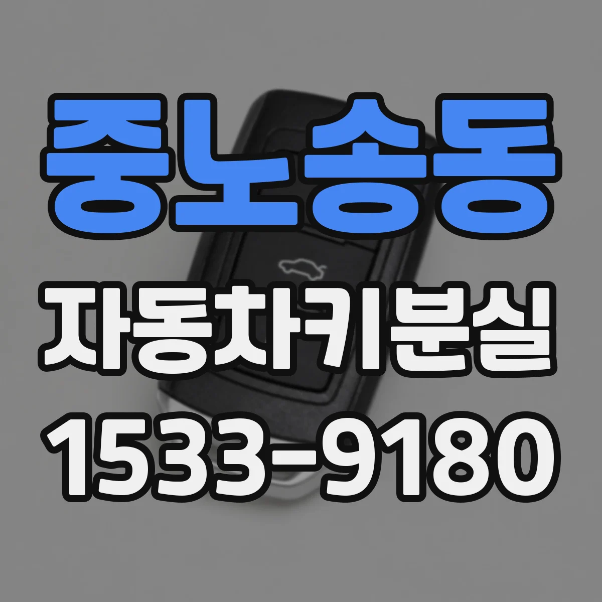 중노송동 자동차키분실