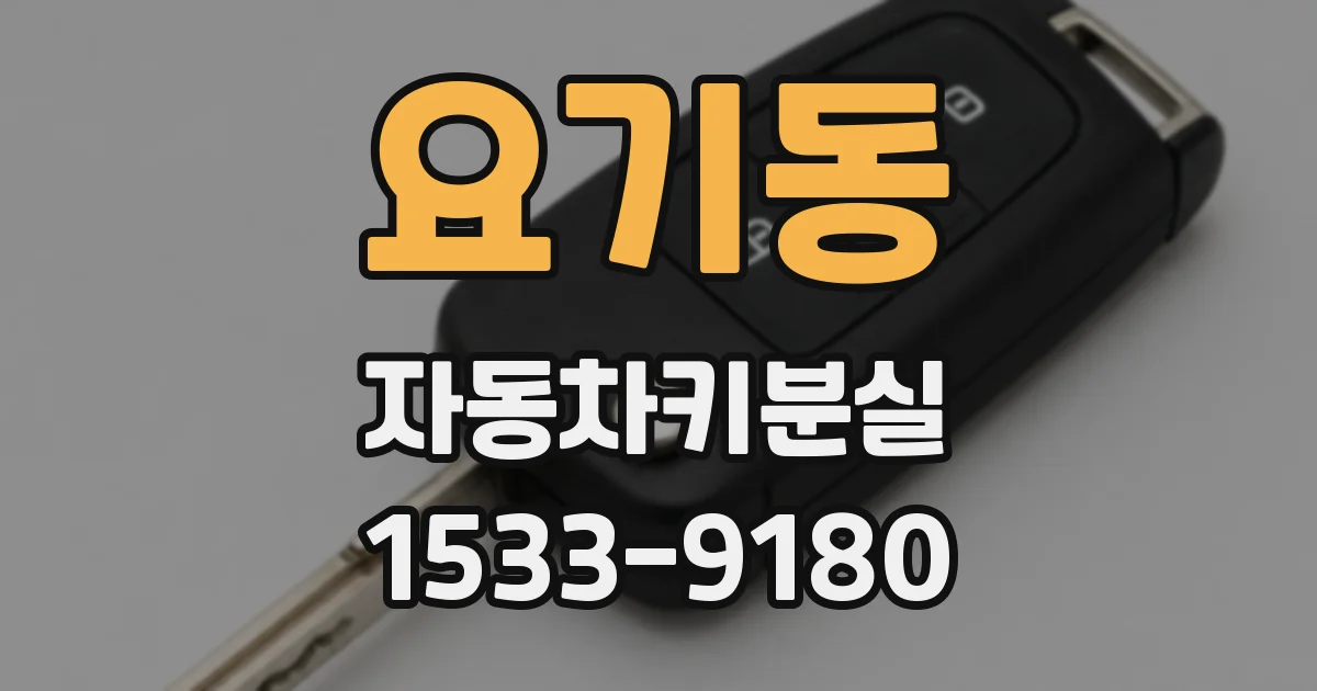 요기동 자동차키분실