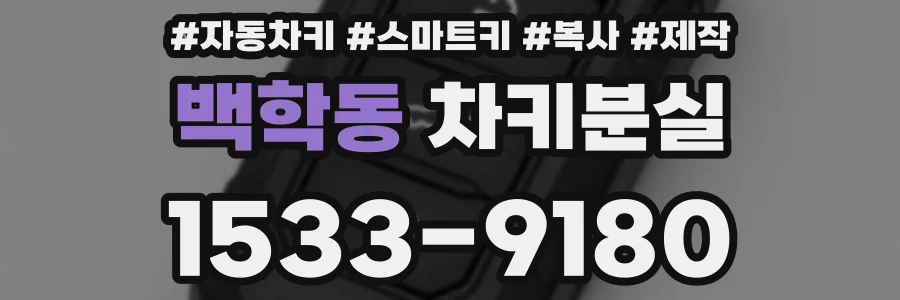 백학동 차키분실