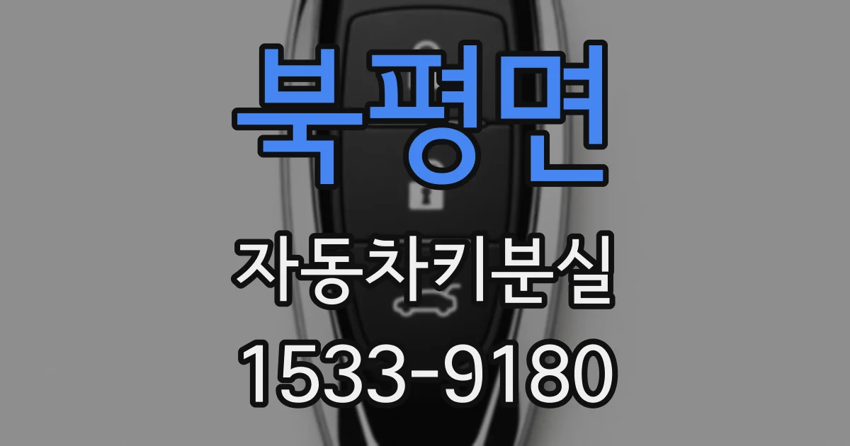 북평면 자동차키분실