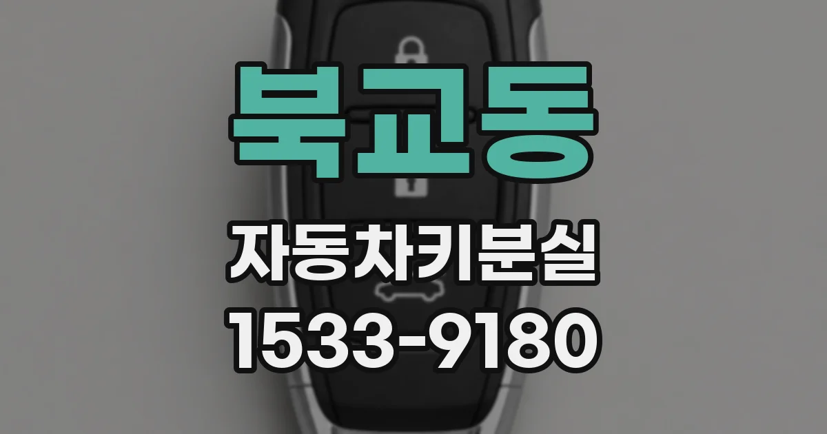 북교동 자동차키분실