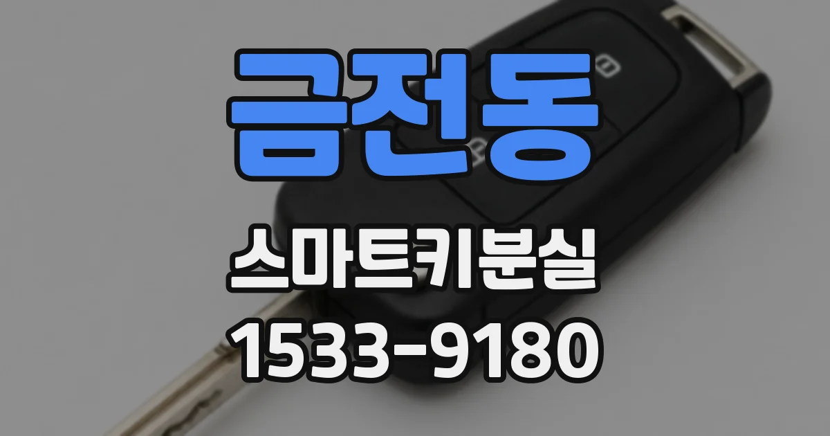 금전동 스마트키분실