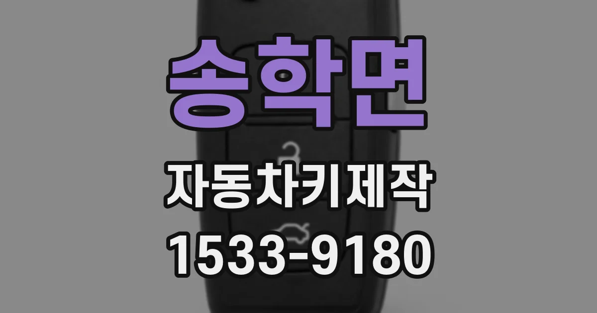 송학면 자동차키제작
