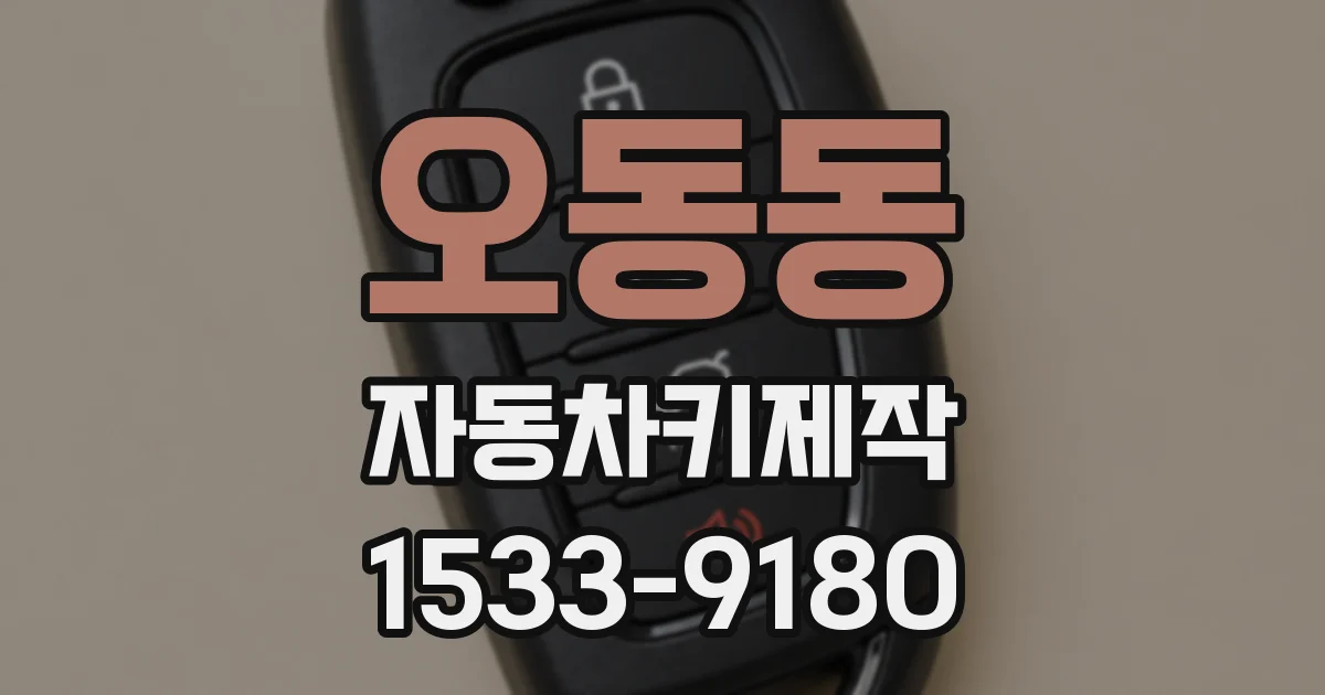 오동동 자동차키제작