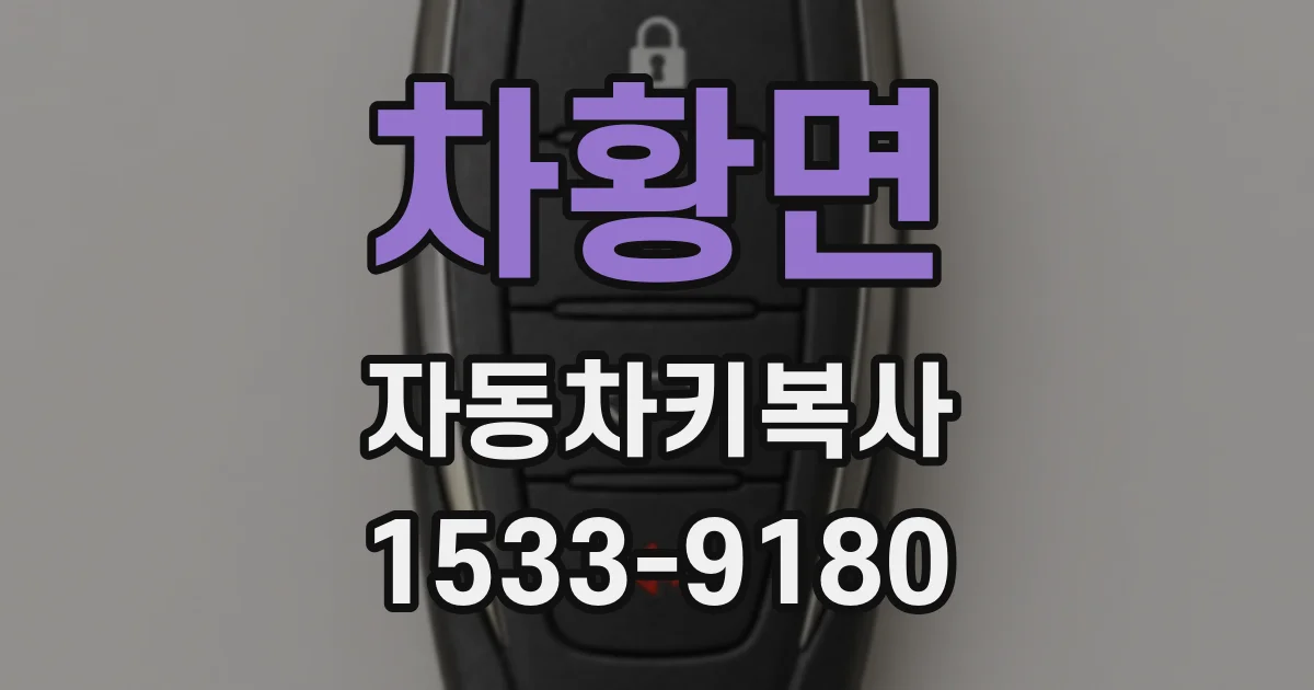 차황면 자동차키복사