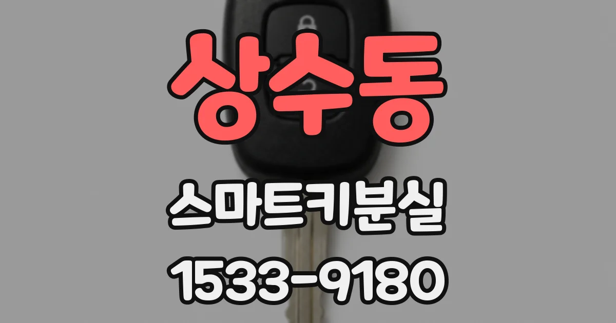 상수동 스마트키분실