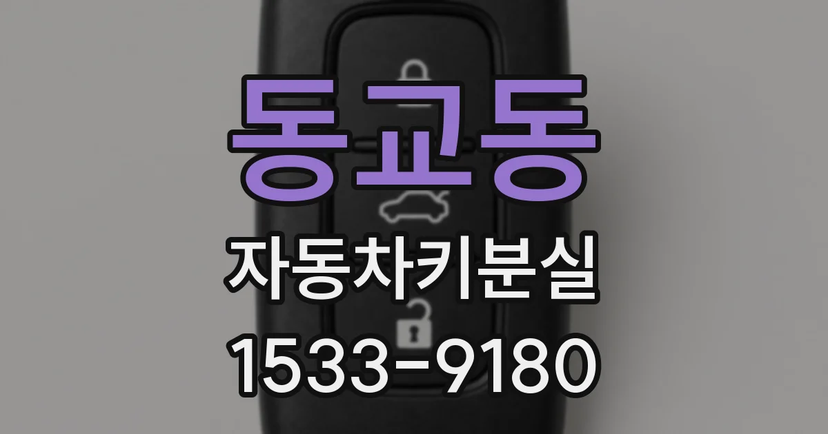 동교동 자동차키분실