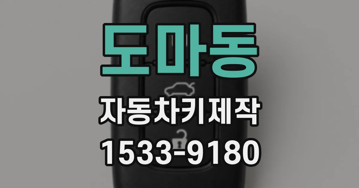 도마동 자동차키제작