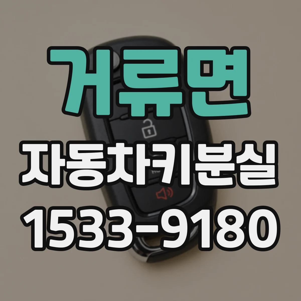 거류면 자동차키분실