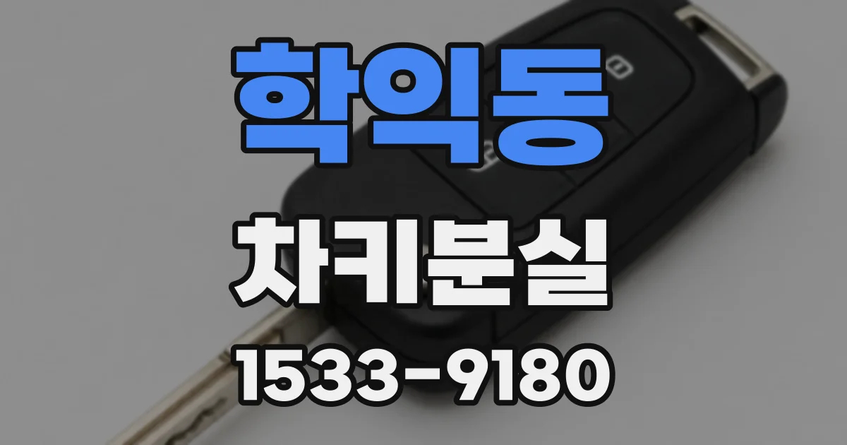 학익동 차키분실