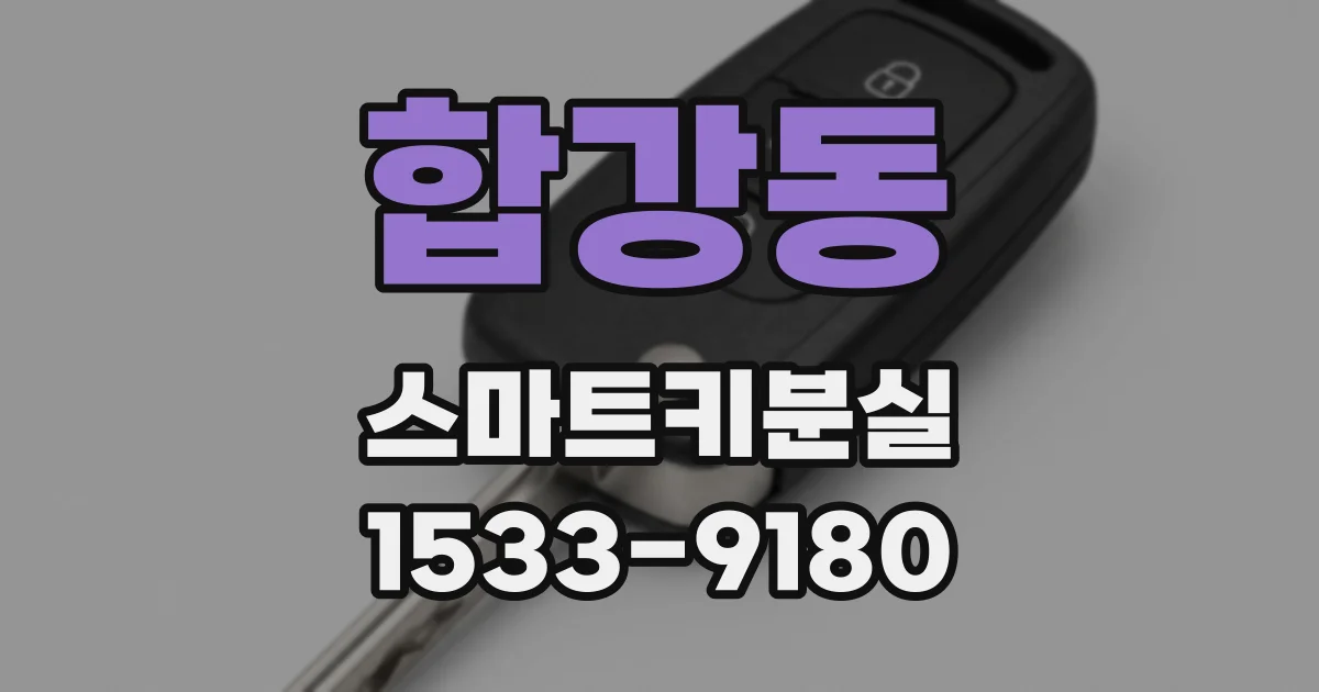 합강동 스마트키분실