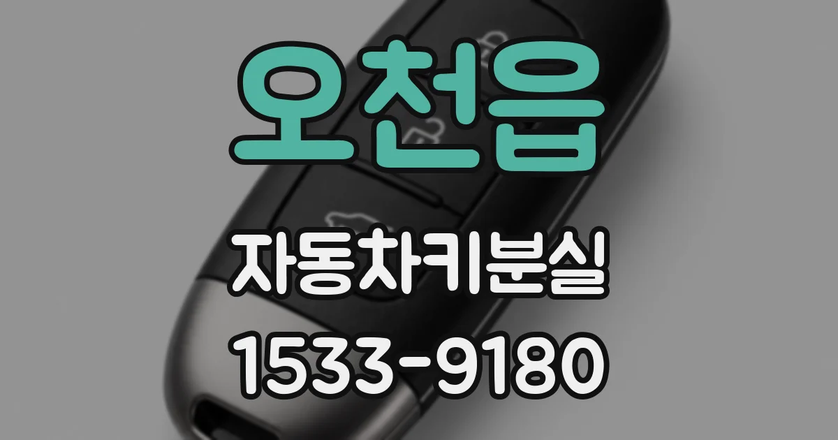 오천읍 자동차키분실