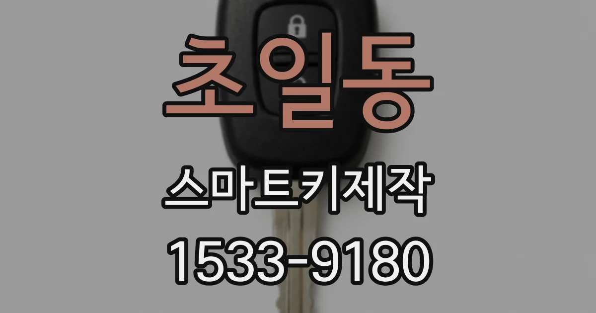 초일동 스마트키제작