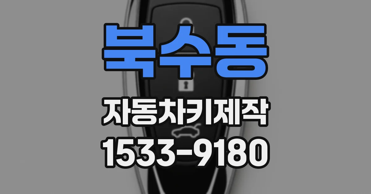 북수동 자동차키제작