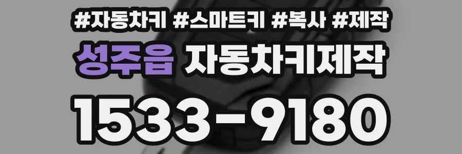 성주읍 자동차키제작