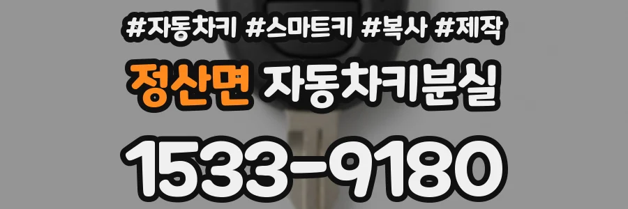 정산면 자동차키분실