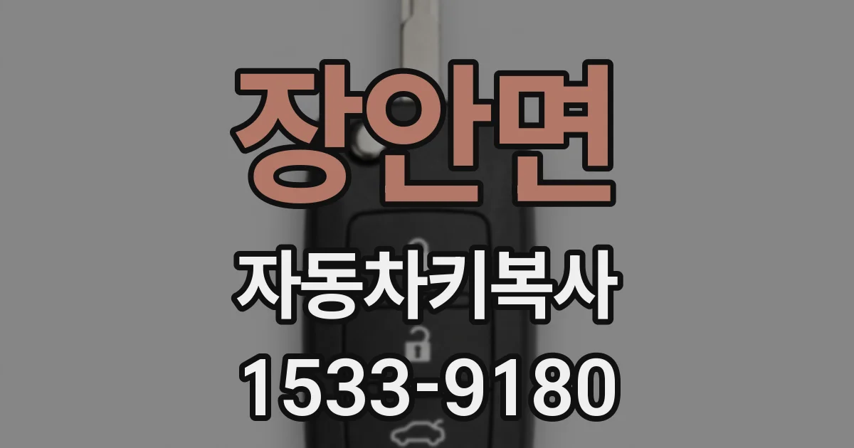 장안면 자동차키복사