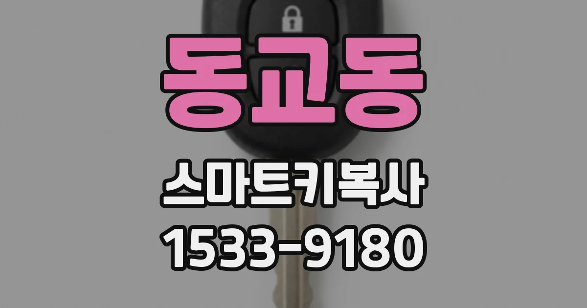 동교동 스마트키복사