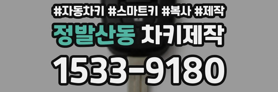 정발산동 차키제작