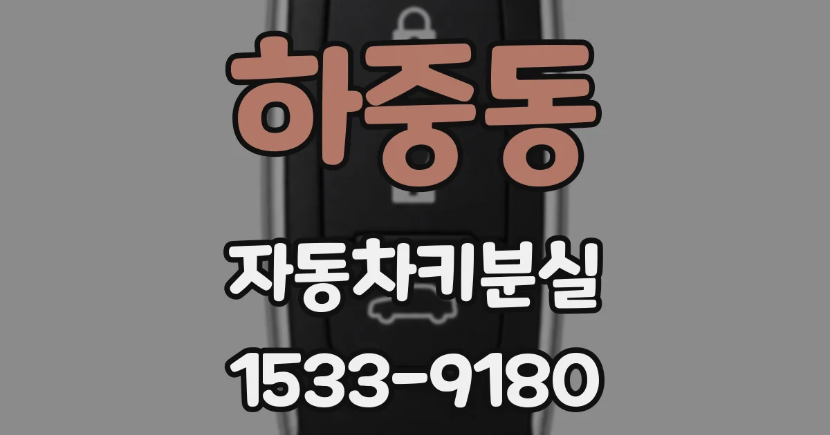 하중동 자동차키분실