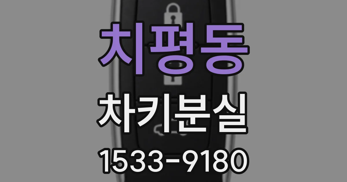 치평동 차키분실