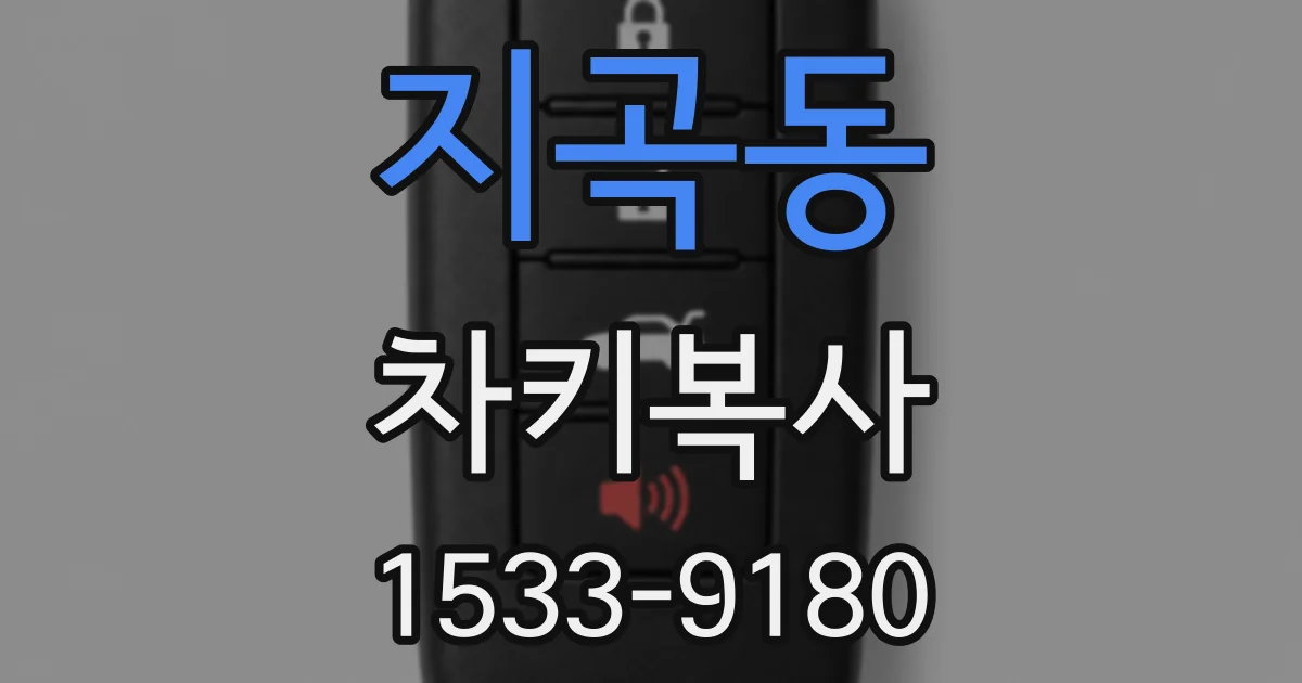 지곡동 차키복사