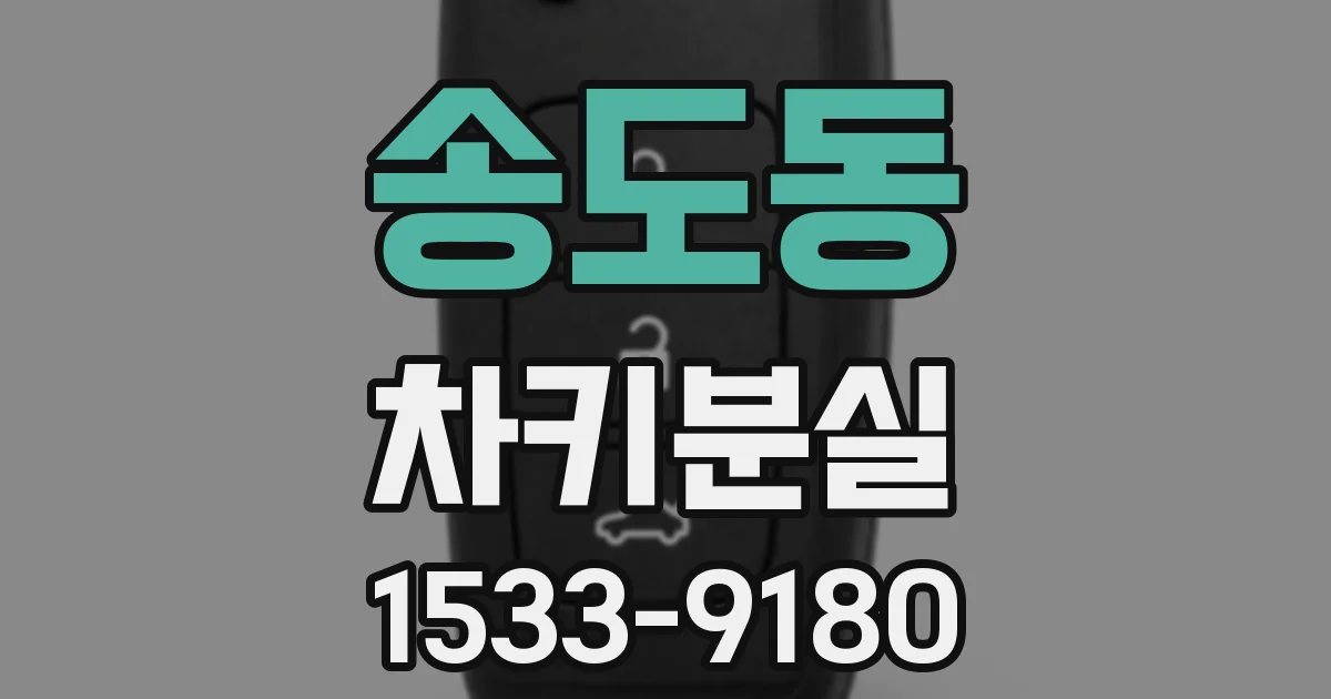 송도동 차키분실