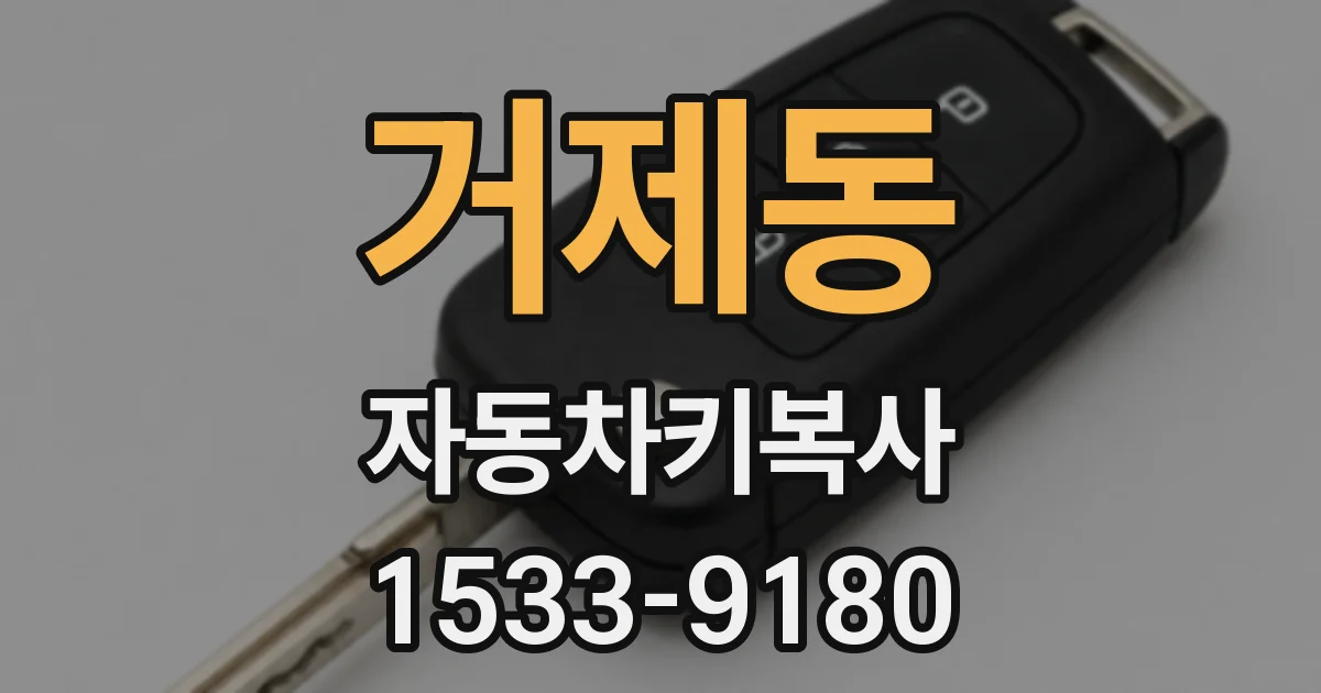 거제동 자동차키복사