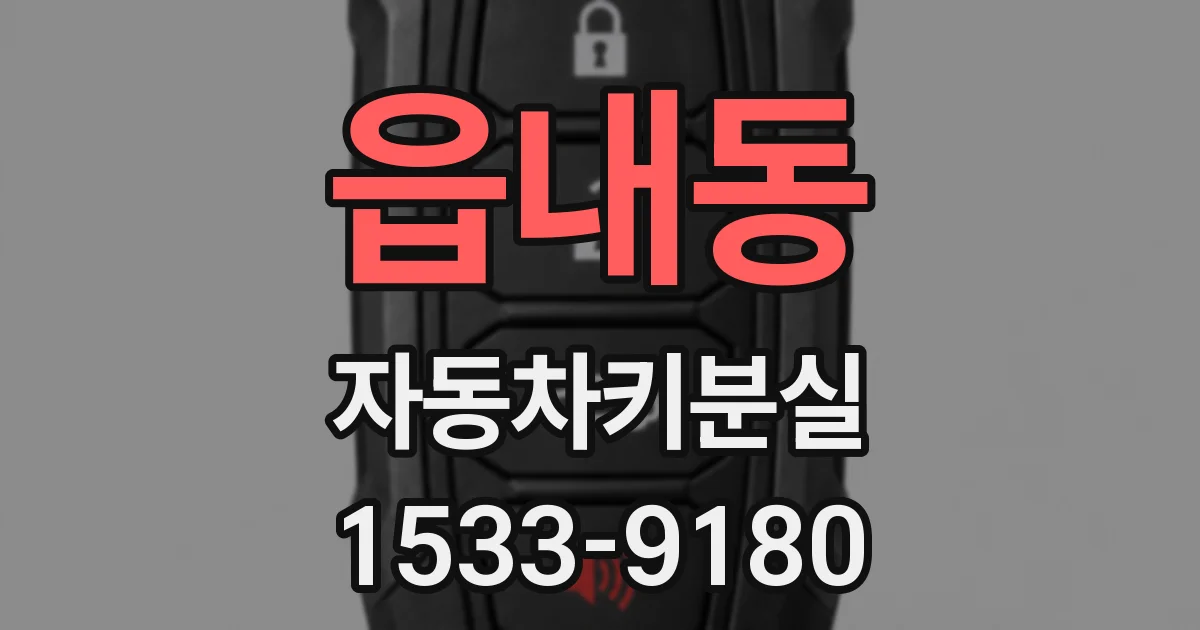 읍내동 자동차키분실