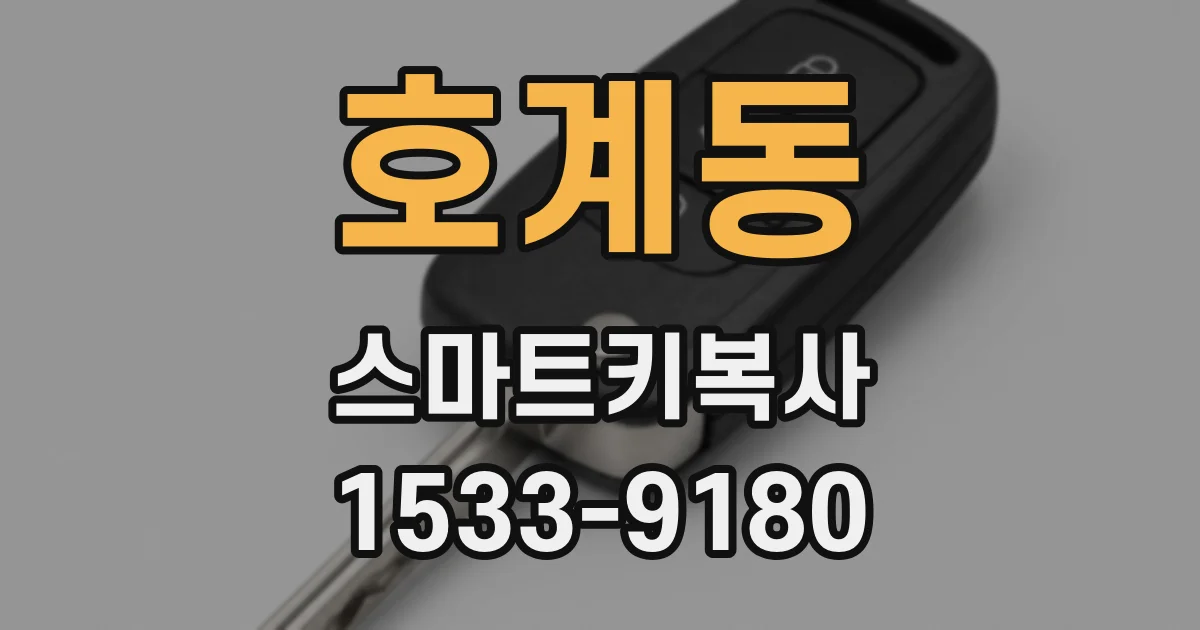 호계동 스마트키복사