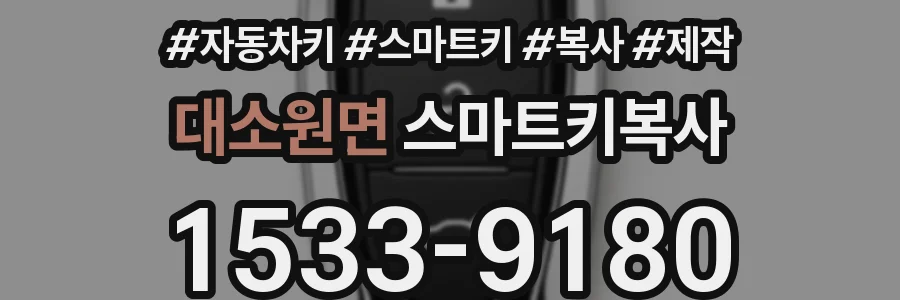 대소원면 스마트키복사