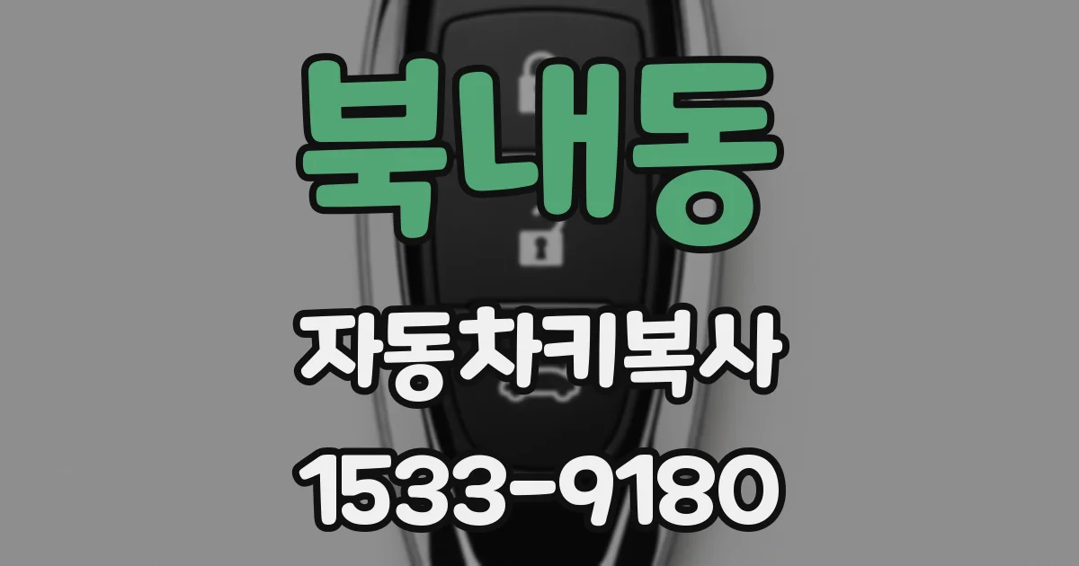 북내동 자동차키복사