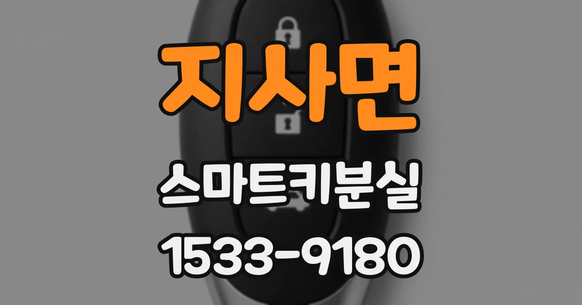 지사면 스마트키분실