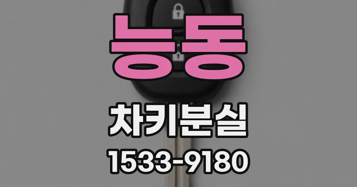 능동 차키분실