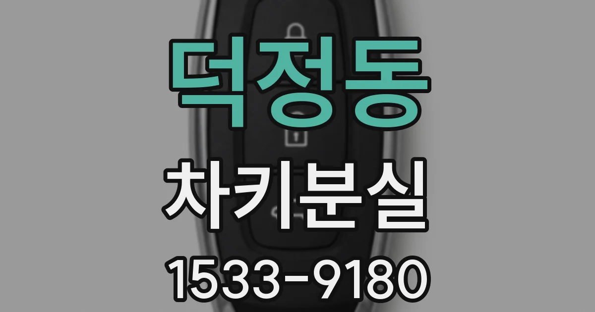 덕정동 차키분실