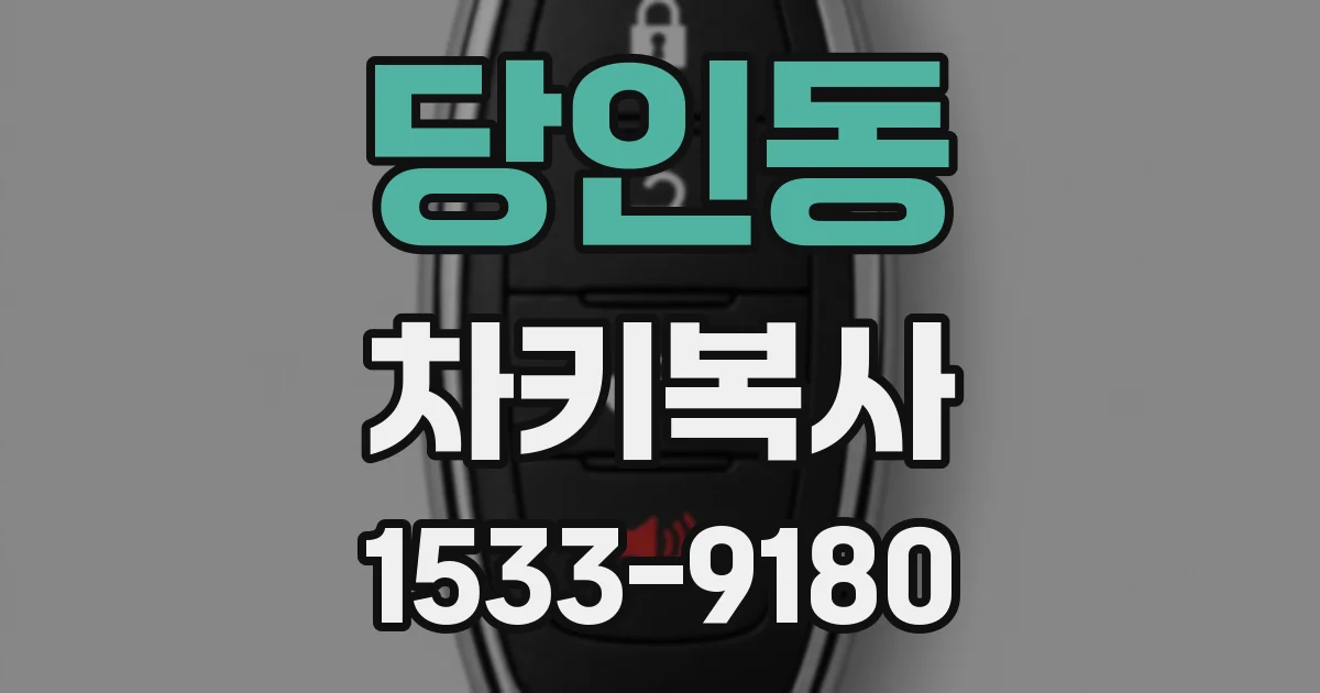 당인동 차키복사
