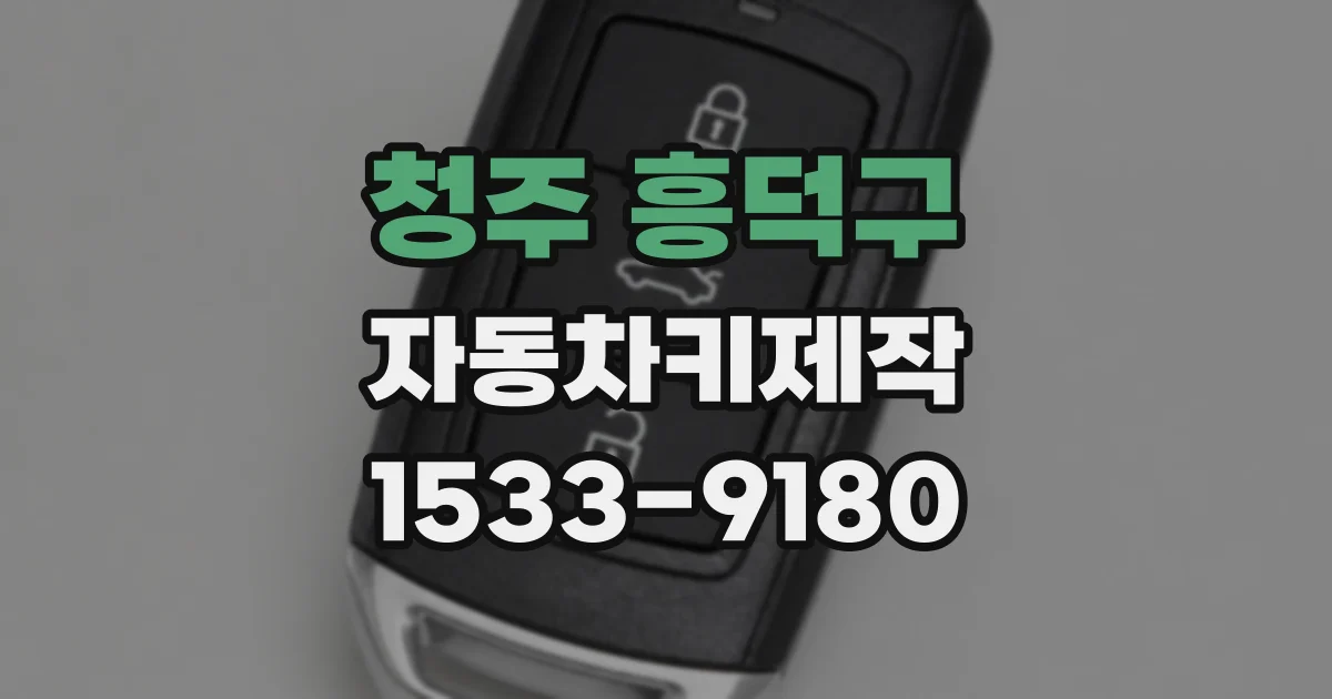 청주 흥덕구 자동차키제작